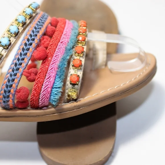 MOSSIMO Supply Co Strapy Colorful Flat Sandals - Picture 6 of 9